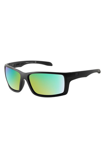 Knuckle Unisex Sunglasses - Black/Green Revo Polarized