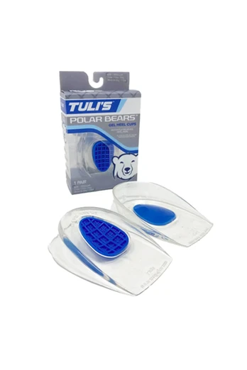 Polar Bears Gel Heel Cups for Heel Spur Relief - Clear