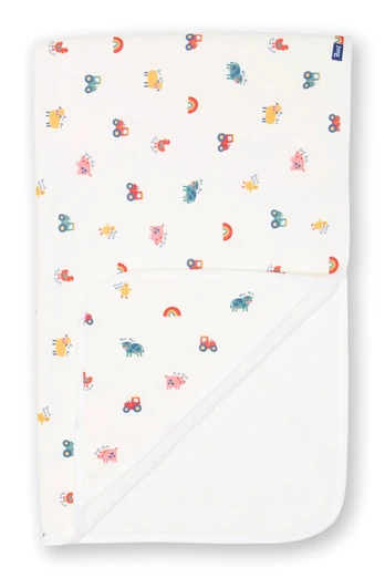 Baby 95% Cotton Cuddle Wrap - Old Macdonald