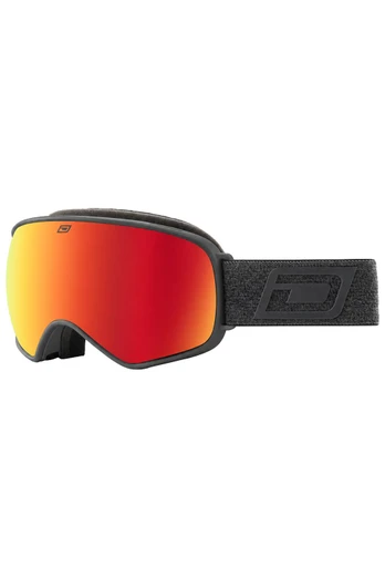 BULLET Unisex Snow Goggles - Black/Red Fusion Mirror