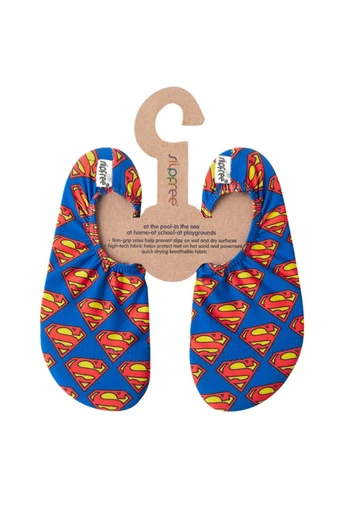Kalel Kids Non-Slip Swim Shoes - Red, Blue & Yellow Superman