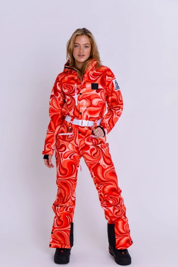 Shagadelic Baby! Womens Ski Suit - Orange