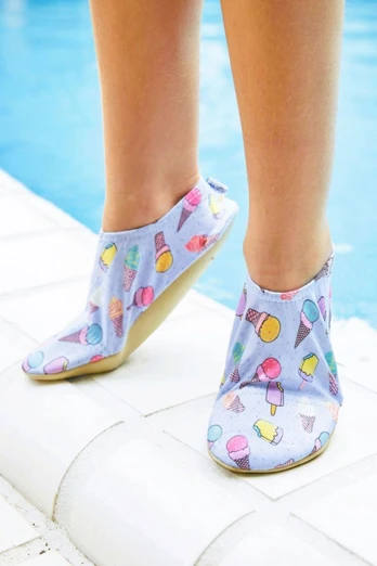 Pagoto Kids Non-Slip Swim Shoes - Lilac Multi