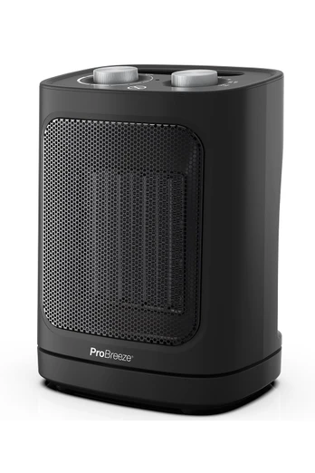 Caravan 1800W Mini Ceramic Fan Heater - Black