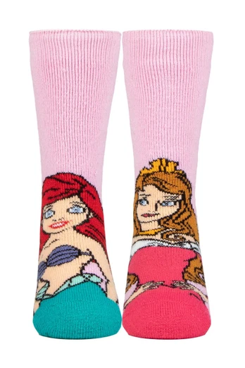Kids Lightweight Thermal Princess Socks - Pink