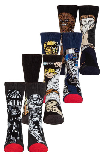 Kids Lite Thermal Star Wars Socks 4-Pack - Multi