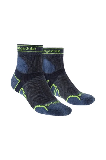 Mens Running Lightweight T2 Merino Crew Socks - Blue