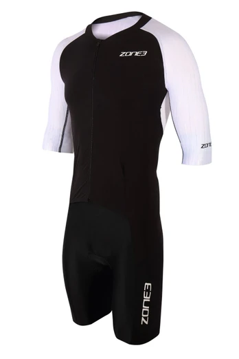 Lava Long Distance Short Sleeve Men's Trisuit - Black/White