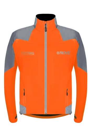 Nightrider Mens Reflective Cycling Jacket - Orange