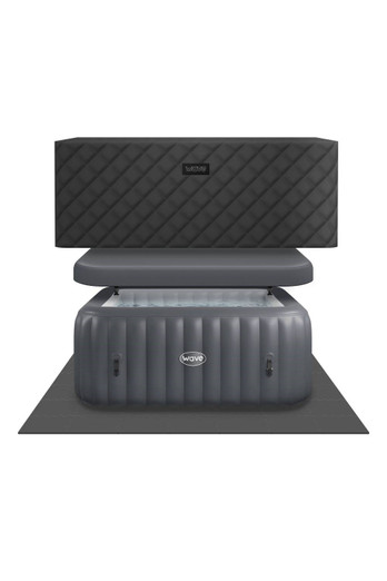 Pacific 4-Person EnergySave Hot Tub Bundle - Dark Grey