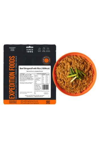 Beef Stroganoff with Rice Camping Food (1000kcal) - Beef Stroganoff with Rice