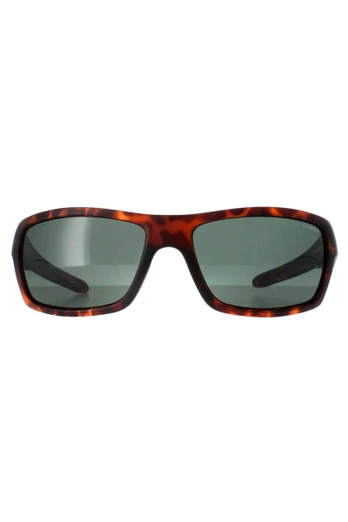 Barrel Sunglasses - Brown / Green Polarised