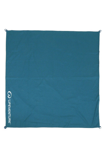 Waterproof Picnic Blanket 150 x 150cm Rug - Plain Blue