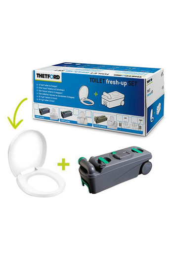 C500 Toilet Fresh Up Set - White/Blue