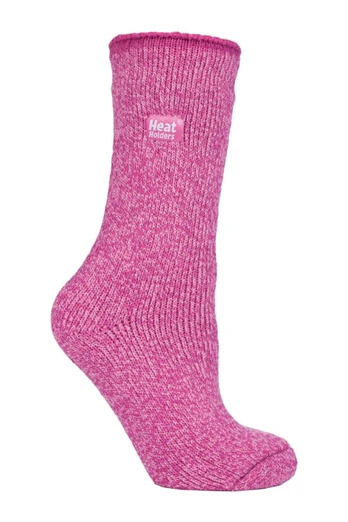 Womens Merino Wool Thermal Socks - Pink
