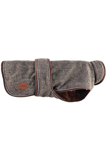 Legacy Herringbone Traditional Dog Coat - Light Brown