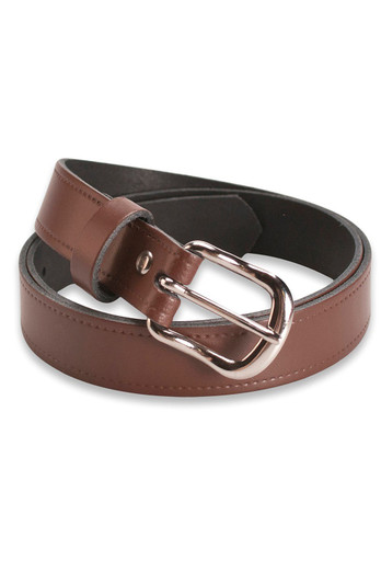 Womens Leather Belt 1" Width - Brown