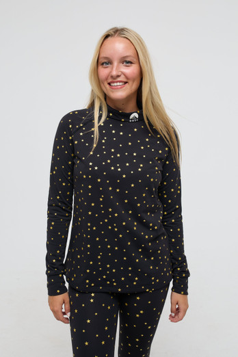Shining Star Womens Baselayer Top - Black