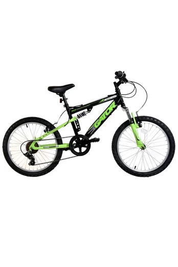 Basis Gator Junior 20" Mountain Bike - Gloss Black/Green
