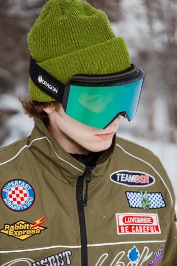 RVX MAG OTG Unisex Snow Goggles - Icon Green/Green Ion & Amber
