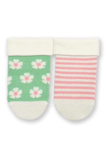 Baby 90% Organic Cotton Socks - Fab Flower