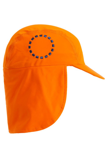 Kids Legionnaires' Style Sun Hat - Orange/Blue