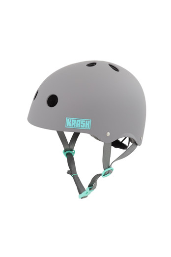 Matte Krash Pro FS Kids Bike Helmet - Matte Grey