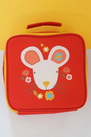 Maura The Mouse Lunch Bag - Red/Yellow