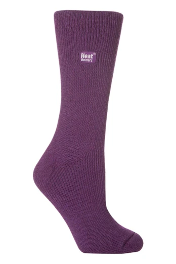 Womens Thick Original Thermal Boot Socks - Purple