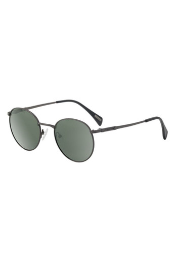 Sneak Unisex Sunglasses - Satin Gunmetal/Green Polarized