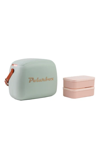 Polarbox 6L Retro Coolbag - Matcha Gold