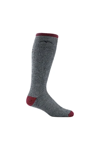 Mens Wool Knee High Heavyweight Hiking Socks - Black