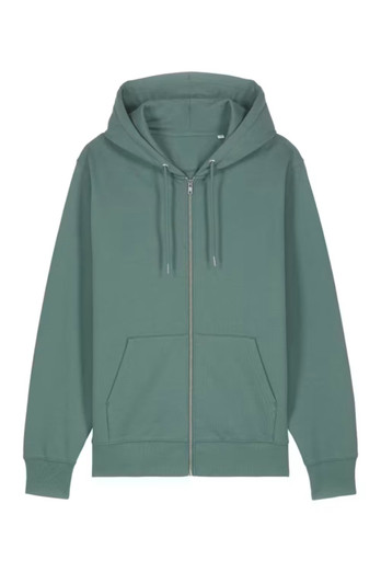 Womens 85% Organic Cotton Zip-Up Hoodie - Thyme
