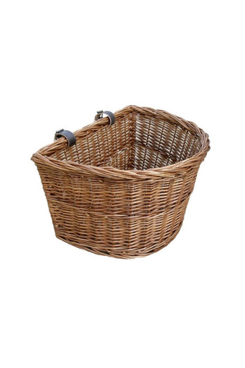 Wicker Cambridge Bicycle Basket - Brown
