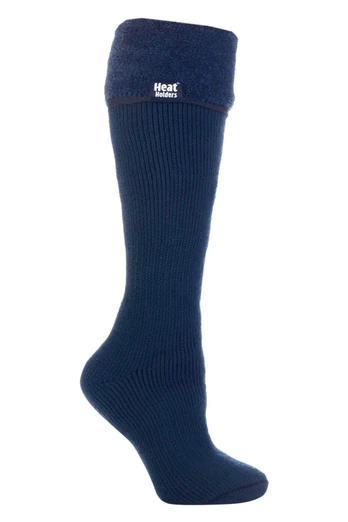 Womens Thermal Wellington Boot Socks - Blue