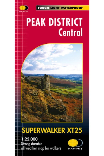 Peak District Central Superwalker Map - Scale: 1:25,000