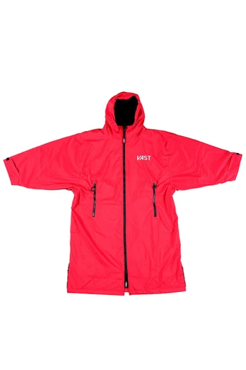 VAST Adults Unisex Change Robe - Red Black