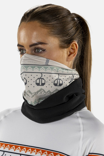 Polar Plus CarbonDri® Neckwarmer - Stone Fairisle