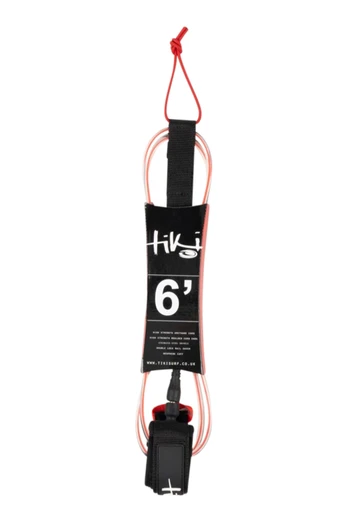 7mm 2 Swivel Leash - Red - 8'0
