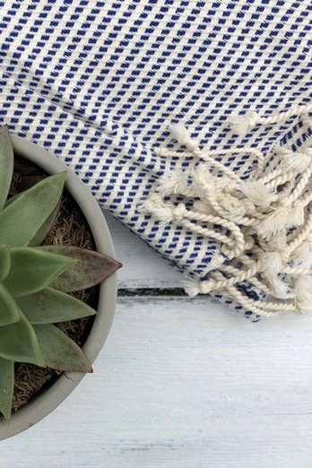 Logan Hammam Towel - Navy Blue