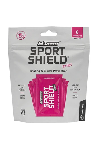 SportShield For Her Anti Chafing Towelette 6 Pack - Pink