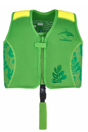 The Original Konfidence Jacket Kids Swim Vest - Maui Green