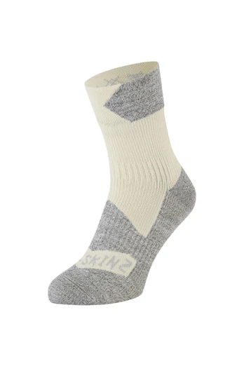 Bircham Unisex Waterproof Ankle Length Socks - Cream