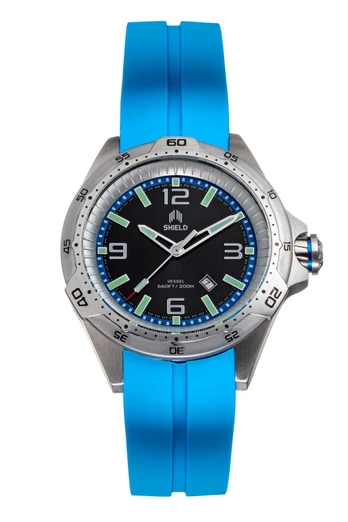 Vessel Strap Watch with Date - Light Blue