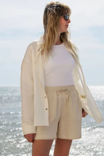 Women's Linen Shirt - White