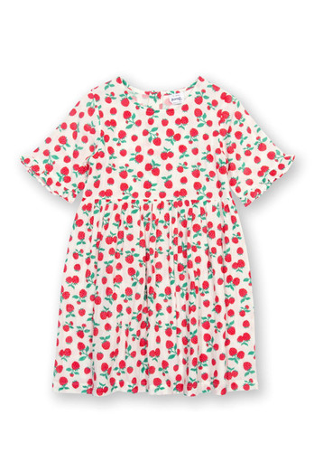 Raspberry Baby/Kids 100% Organic Cotton Dress - Raspberry