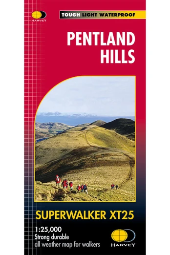 Pentland Hills Superwalker Map - Scale: 1:25,000