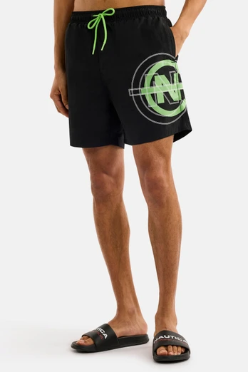 Crumlin Mens 6" Swim Short - Black