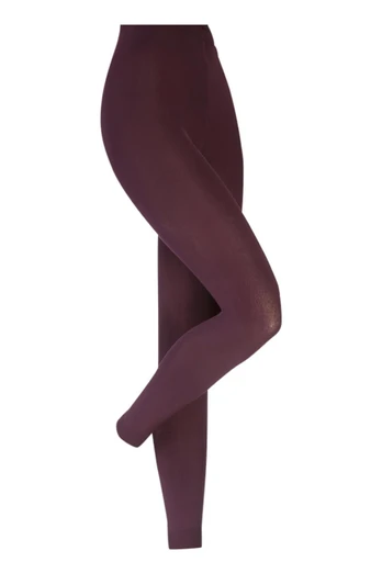 Ladies Thick Winter Thermal Leggings - Purple