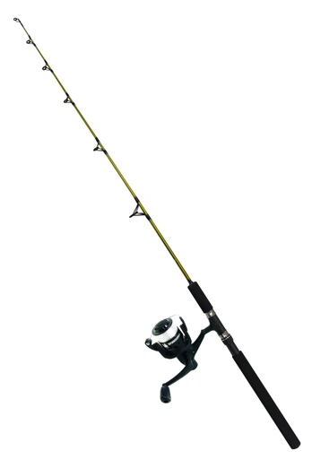 1.3m Spinosaurus Kids Boat Fishing Rod and Reel - Green